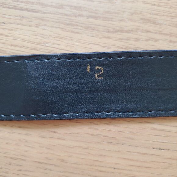 Vintage 80s Navy Cloth Belt - Picture 6 of 10